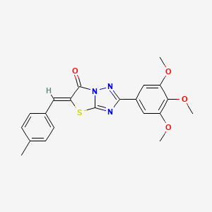 (5Z)-5-(4-methylbenzylidene)-2-(3,4,5-trimethoxyphenyl)[1,3]thiazolo[3,2-b][1,2,4]triazol-6(5H)-one