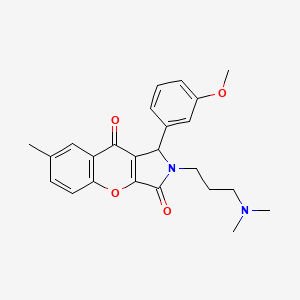 2-[3-(Dimethylamino)propyl]-1-(3-methoxyphenyl)-7-methyl-1,2-dihydrochromeno[2,3-c]pyrrole-3,9-dione