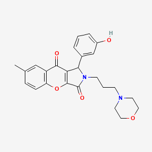 1-(3-Hydroxyphenyl)-7-methyl-2-[3-(morpholin-4-yl)propyl]-1,2-dihydrochromeno[2,3-c]pyrrole-3,9-dione