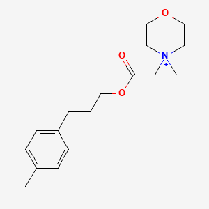 4-Methyl-4-{2-[3-(4-methylphenyl)propoxy]-2-oxoethyl}morpholin-4-ium