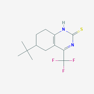 6-Tert-butyl-4-(trifluoromethyl)-5,6,7,8-tetrahydroquinazoline-2-thiol