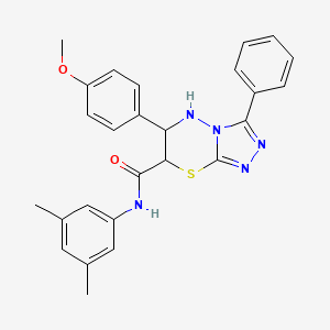 N-(3,5-dimethylphenyl)-6-(4-methoxyphenyl)-3-phenyl-6,7-dihydro-5H-[1,2,4]triazolo[3,4-b][1,3,4]thiadiazine-7-carboxamide