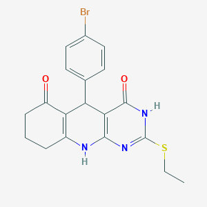 5-(4-bromophenyl)-2-(ethylsulfanyl)-5,8,9,10-tetrahydropyrimido[4,5-b]quinoline-4,6(3H,7H)-dione