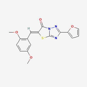 (5Z)-5-(2,5-dimethoxybenzylidene)-2-(furan-2-yl)[1,3]thiazolo[3,2-b][1,2,4]triazol-6(5H)-one