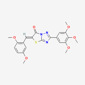 (5Z)-5-(2,5-dimethoxybenzylidene)-2-(3,4,5-trimethoxyphenyl)[1,3]thiazolo[3,2-b][1,2,4]triazol-6(5H)-one