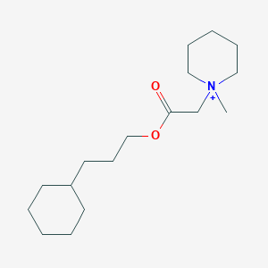 molecular formula C17H32NO2+ B11583611 1-[2-(3-Cyclohexylpropoxy)-2-oxoethyl]-1-methylpiperidinium 