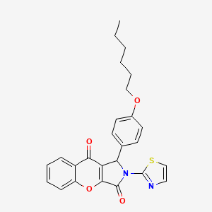 1-[4-(Hexyloxy)phenyl]-2-(1,3-thiazol-2-yl)-1,2-dihydrochromeno[2,3-c]pyrrole-3,9-dione