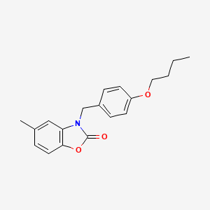 3-(4-butoxybenzyl)-5-methyl-1,3-benzoxazol-2(3H)-one