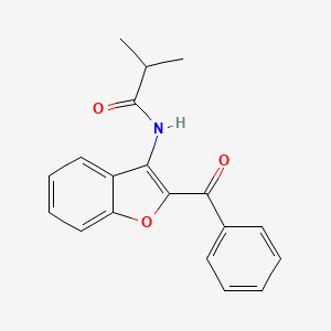 N-(2-benzoyl-1-benzofuran-3-yl)-2-methylpropanamide