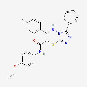 N-(4-ethoxyphenyl)-6-(4-methylphenyl)-3-phenyl-6,7-dihydro-5H-[1,2,4]triazolo[3,4-b][1,3,4]thiadiazine-7-carboxamide