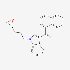 molecular formula C24H21NO2 B1158369 JWH 018 N-(4,5-环氧戊基)类似物 