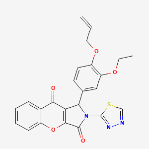 1-[3-Ethoxy-4-(prop-2-en-1-yloxy)phenyl]-2-(1,3,4-thiadiazol-2-yl)-1,2-dihydrochromeno[2,3-c]pyrrole-3,9-dione