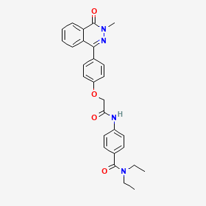 N,N-diethyl-4-({[4-(3-methyl-4-oxo-3,4-dihydrophthalazin-1-yl)phenoxy]acetyl}amino)benzamide