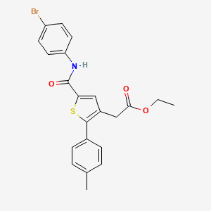 Ethyl {5-[(4-bromophenyl)carbamoyl]-2-(4-methylphenyl)thiophen-3-yl}acetate