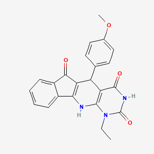 7-ethyl-2-(4-methoxyphenyl)-5,7,9-triazatetracyclo[8.7.0.03,8.011,16]heptadeca-1(10),3(8),11,13,15-pentaene-4,6,17-trione