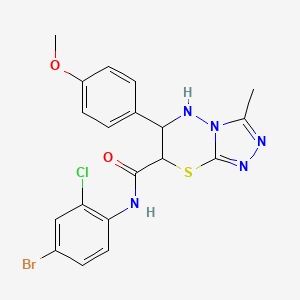 N-(4-bromo-2-chlorophenyl)-6-(4-methoxyphenyl)-3-methyl-6,7-dihydro-5H-[1,2,4]triazolo[3,4-b][1,3,4]thiadiazine-7-carboxamide