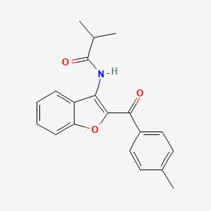 2-methyl-N-[2-(4-methylbenzoyl)-1-benzofuran-3-yl]propanamide