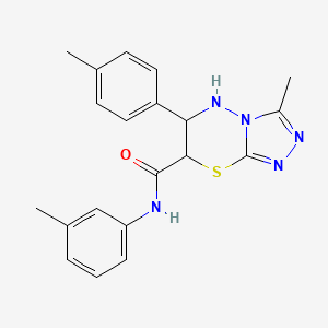 3-methyl-N-(3-methylphenyl)-6-(4-methylphenyl)-6,7-dihydro-5H-[1,2,4]triazolo[3,4-b][1,3,4]thiadiazine-7-carboxamide