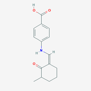 4-{[(Z)-(3-methyl-2-oxocyclohexylidene)methyl]amino}benzoic acid