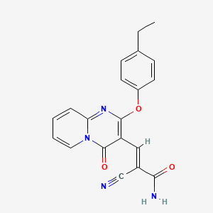 (2E)-2-cyano-3-[2-(4-ethylphenoxy)-4-oxo-4H-pyrido[1,2-a]pyrimidin-3-yl]prop-2-enamide