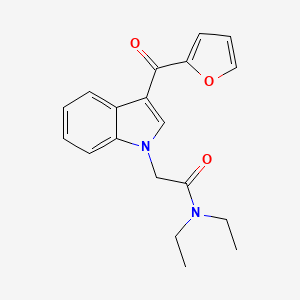 N,N-diethyl-2-[3-(furan-2-ylcarbonyl)-1H-indol-1-yl]acetamide