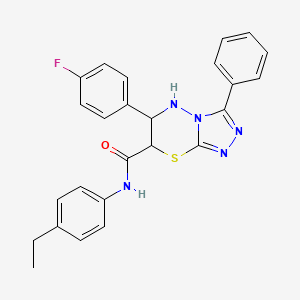 N-(4-ethylphenyl)-6-(4-fluorophenyl)-3-phenyl-6,7-dihydro-5H-[1,2,4]triazolo[3,4-b][1,3,4]thiadiazine-7-carboxamide