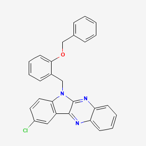 6-[2-(benzyloxy)benzyl]-9-chloro-6H-indolo[2,3-b]quinoxaline