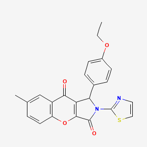 1-(4-Ethoxyphenyl)-7-methyl-2-(1,3-thiazol-2-yl)-1,2-dihydrochromeno[2,3-c]pyrrole-3,9-dione