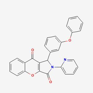 1-(3-Phenoxyphenyl)-2-(pyridin-2-yl)-1,2-dihydrochromeno[2,3-c]pyrrole-3,9-dione