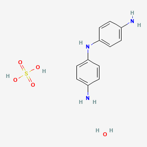 molecular formula C₁₂H₁₃N₃·H₂SO₄·xH₂O B1158398 4,4'-Diaminodiphenylamine sulfate hydrate 
