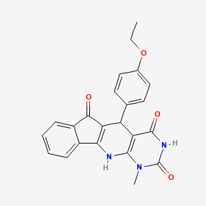 2-(4-ethoxyphenyl)-7-methyl-5,7,9-triazatetracyclo[8.7.0.03,8.011,16]heptadeca-1(10),3(8),11,13,15-pentaene-4,6,17-trione