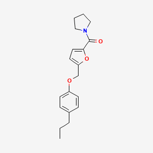 [5-(4-Propyl-phenoxymethyl)-furan-2-yl]-pyrrolidin-1-yl-methanone