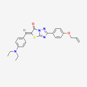 (5Z)-5-[4-(diethylamino)benzylidene]-2-[4-(prop-2-en-1-yloxy)phenyl][1,3]thiazolo[3,2-b][1,2,4]triazol-6(5H)-one