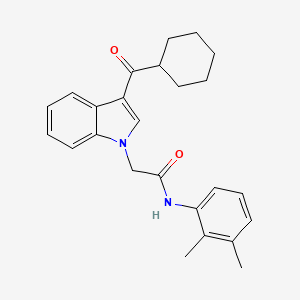 molecular formula C25H28N2O2 B11584129 2-[3-(cyclohexylcarbonyl)-1H-indol-1-yl]-N-(2,3-dimethylphenyl)acetamide 