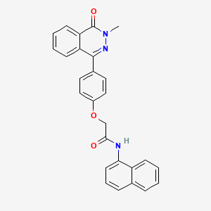 2-[4-(3-methyl-4-oxo-3,4-dihydrophthalazin-1-yl)phenoxy]-N-(naphthalen-1-yl)acetamide