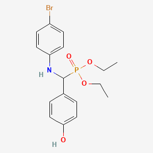 Diethyl {[(4-bromophenyl)amino](4-hydroxyphenyl)methyl}phosphonate