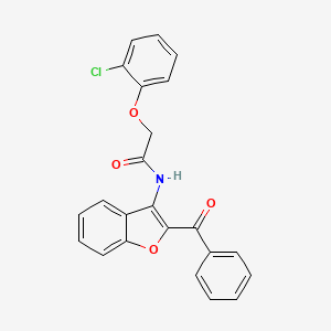 N-(2-benzoyl-1-benzofuran-3-yl)-2-(2-chlorophenoxy)acetamide