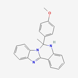 6-(4-Methoxyphenyl)-6-methyl-5,6-dihydrobenzimidazo[1,2-c]quinazoline