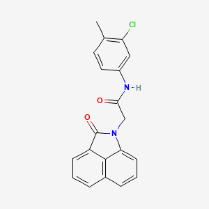 N-(3-chloro-4-methylphenyl)-2-(2-oxobenzo[cd]indol-1(2H)-yl)acetamide