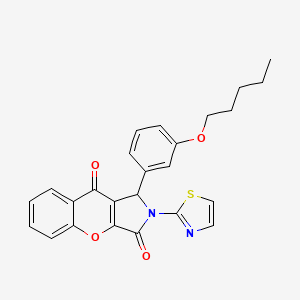 1-[3-(Pentyloxy)phenyl]-2-(1,3-thiazol-2-yl)-1,2-dihydrochromeno[2,3-c]pyrrole-3,9-dione