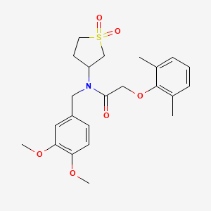 N-(3,4-dimethoxybenzyl)-2-(2,6-dimethylphenoxy)-N-(1,1-dioxidotetrahydrothiophen-3-yl)acetamide