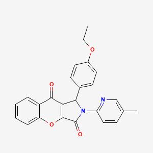 1-(4-Ethoxyphenyl)-2-(5-methylpyridin-2-yl)-1,2-dihydrochromeno[2,3-c]pyrrole-3,9-dione