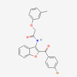 N-[2-(4-bromobenzoyl)-1-benzofuran-3-yl]-2-(3-methylphenoxy)acetamide