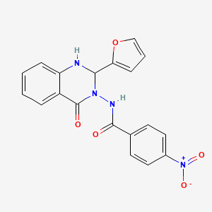 N-[2-(2-furyl)-4-oxo-1,4-dihydroquinazolin-3(2H)-yl]-4-nitrobenzamide