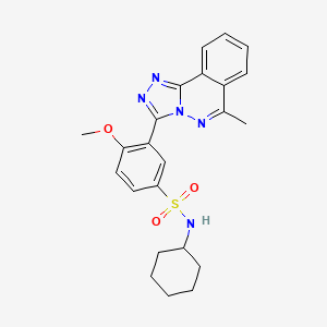 N-cyclohexyl-4-methoxy-3-(6-methyl[1,2,4]triazolo[3,4-a]phthalazin-3-yl)benzenesulfonamide