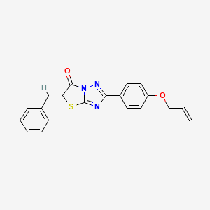 (5Z)-5-benzylidene-2-[4-(prop-2-en-1-yloxy)phenyl][1,3]thiazolo[3,2-b][1,2,4]triazol-6(5H)-one