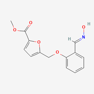 molecular formula C14H13NO5 B11584422 methyl 5-({2-[(E)-(hydroxyimino)methyl]phenoxy}methyl)furan-2-carboxylate 