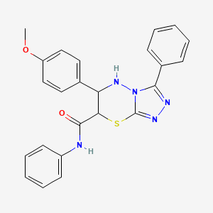 6-(4-methoxyphenyl)-N,3-diphenyl-6,7-dihydro-5H-[1,2,4]triazolo[3,4-b][1,3,4]thiadiazine-7-carboxamide