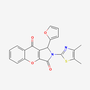 2-(4,5-Dimethyl-1,3-thiazol-2-yl)-1-(furan-2-yl)-1,2-dihydrochromeno[2,3-c]pyrrole-3,9-dione