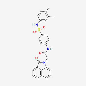 N-{4-[(3,4-dimethylphenyl)sulfamoyl]phenyl}-2-(2-oxobenzo[cd]indol-1(2H)-yl)acetamide